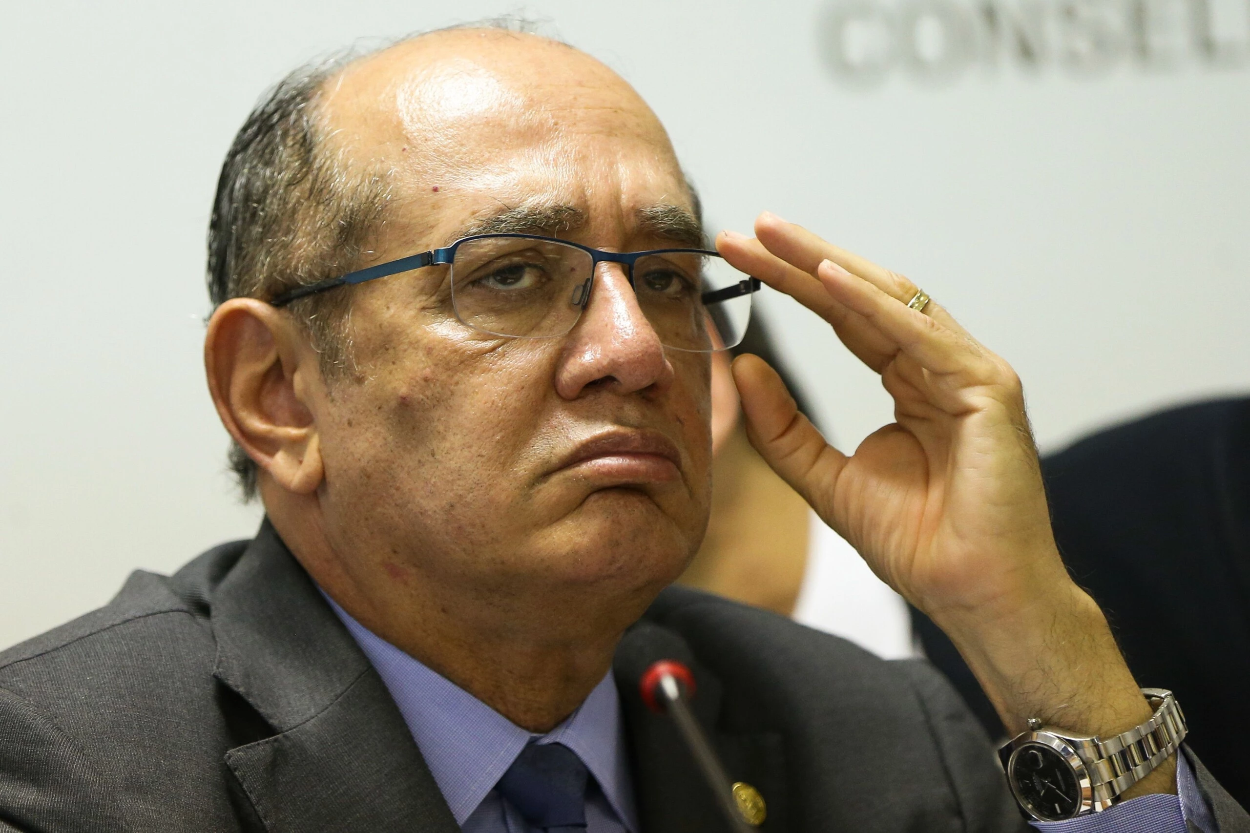 Brasília - O presidente do Tribunal Superior Eleitoral (TSE) e ministro do Supremo Tribunal Federal (STF), Gilmar Mendes, durante o seminário Diálogos sobre a Reforma Política.(Marcelo Camargo/Agência Brasil)