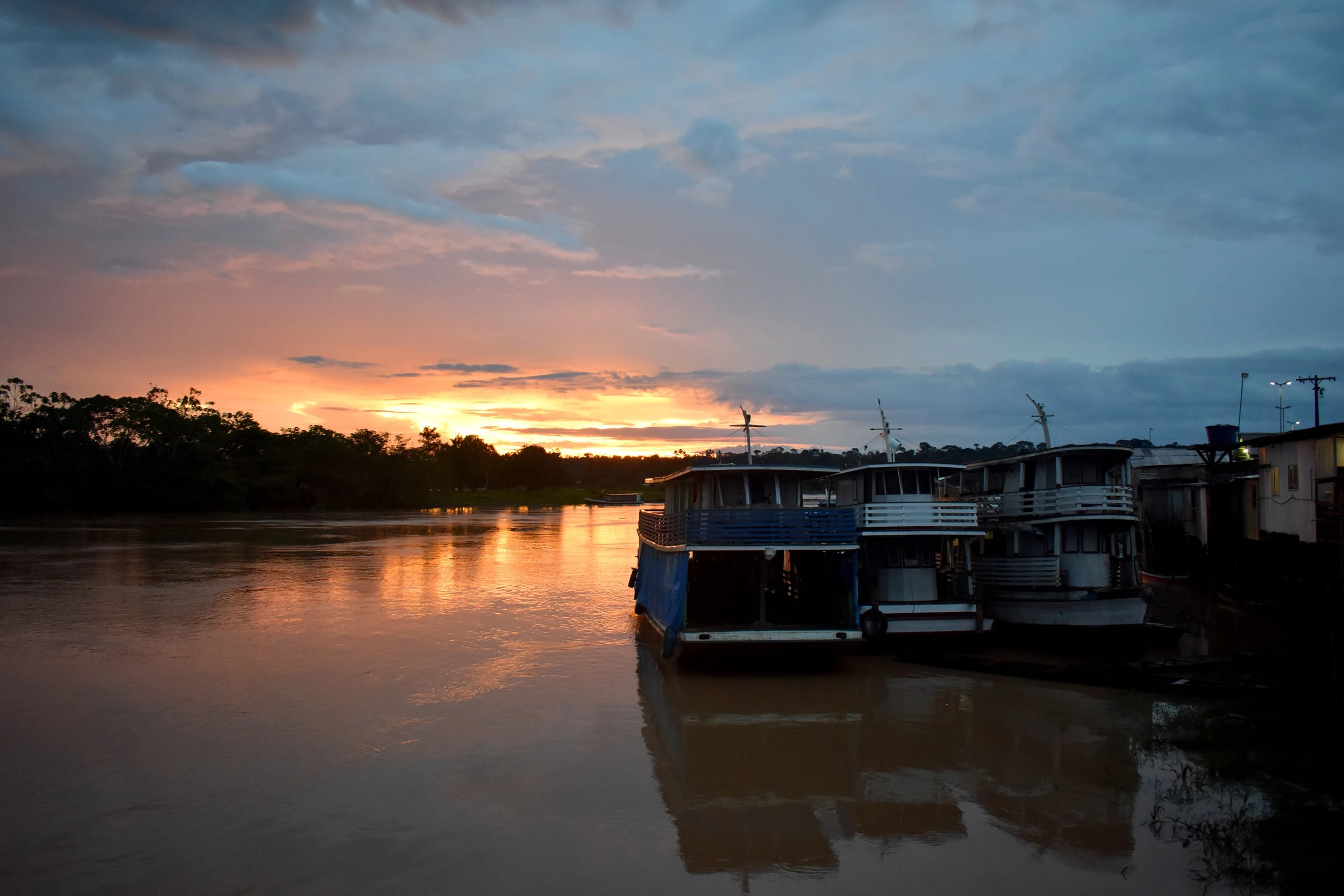 Porto em Boca do Acre.