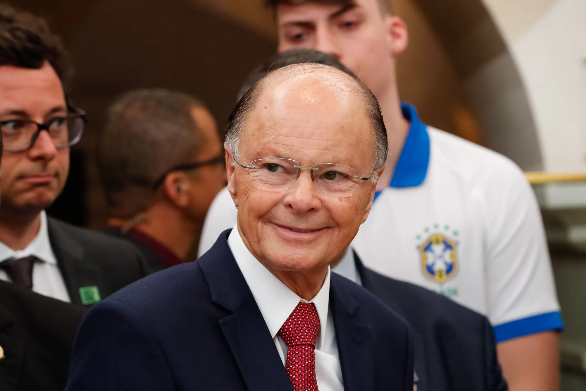 (São Paulo - SP, 01/09/2019) Presidente da República, Jair Bolsonaro é recebido pelo Pastor Edir Macedo durante visita ao Templo de Salomão.Foto: Alan Santos/PR
