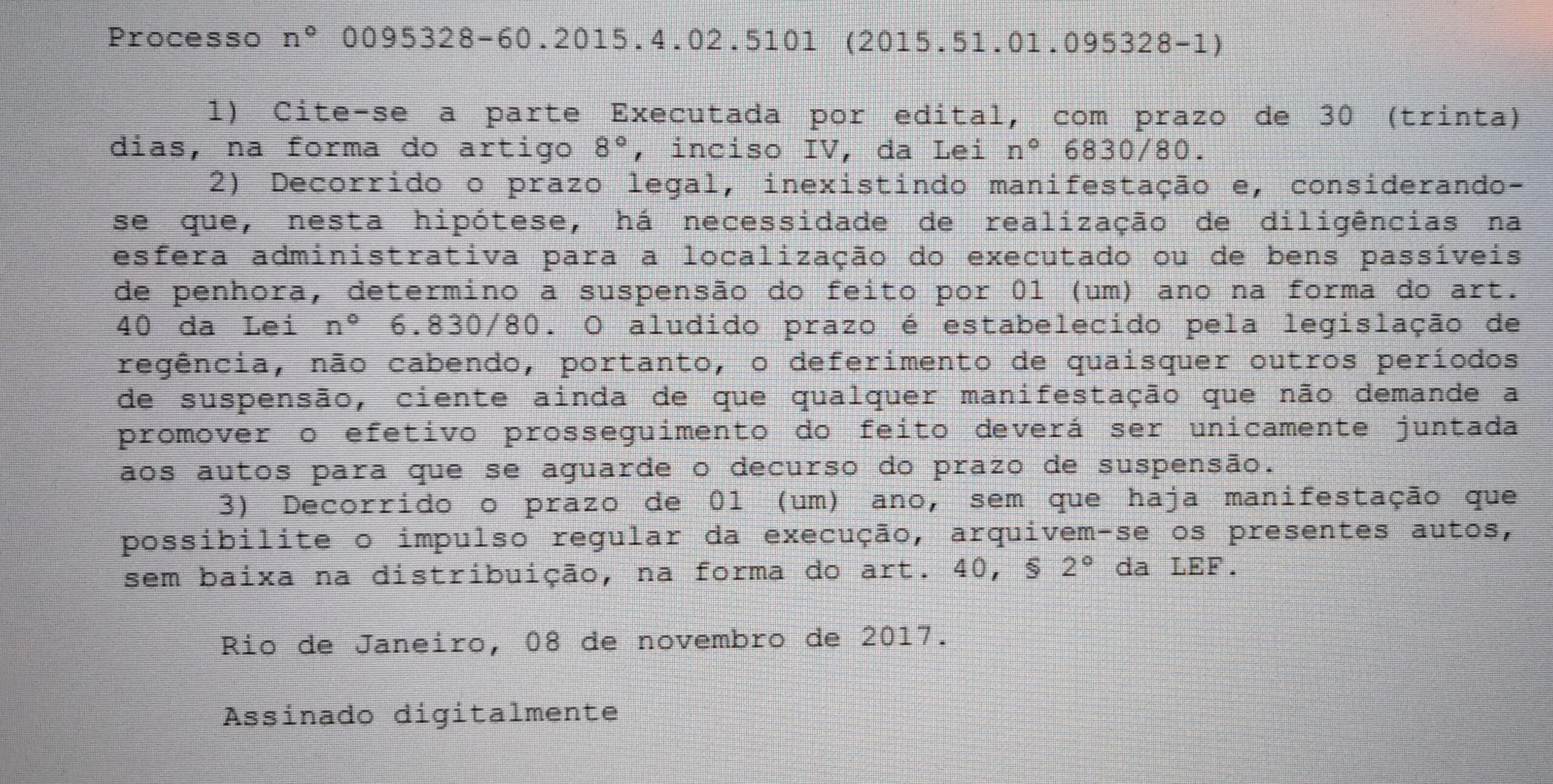 Documento da Justiça Federal mostra que ex-vereador não foi localizado em processo por sonegação de impostos
