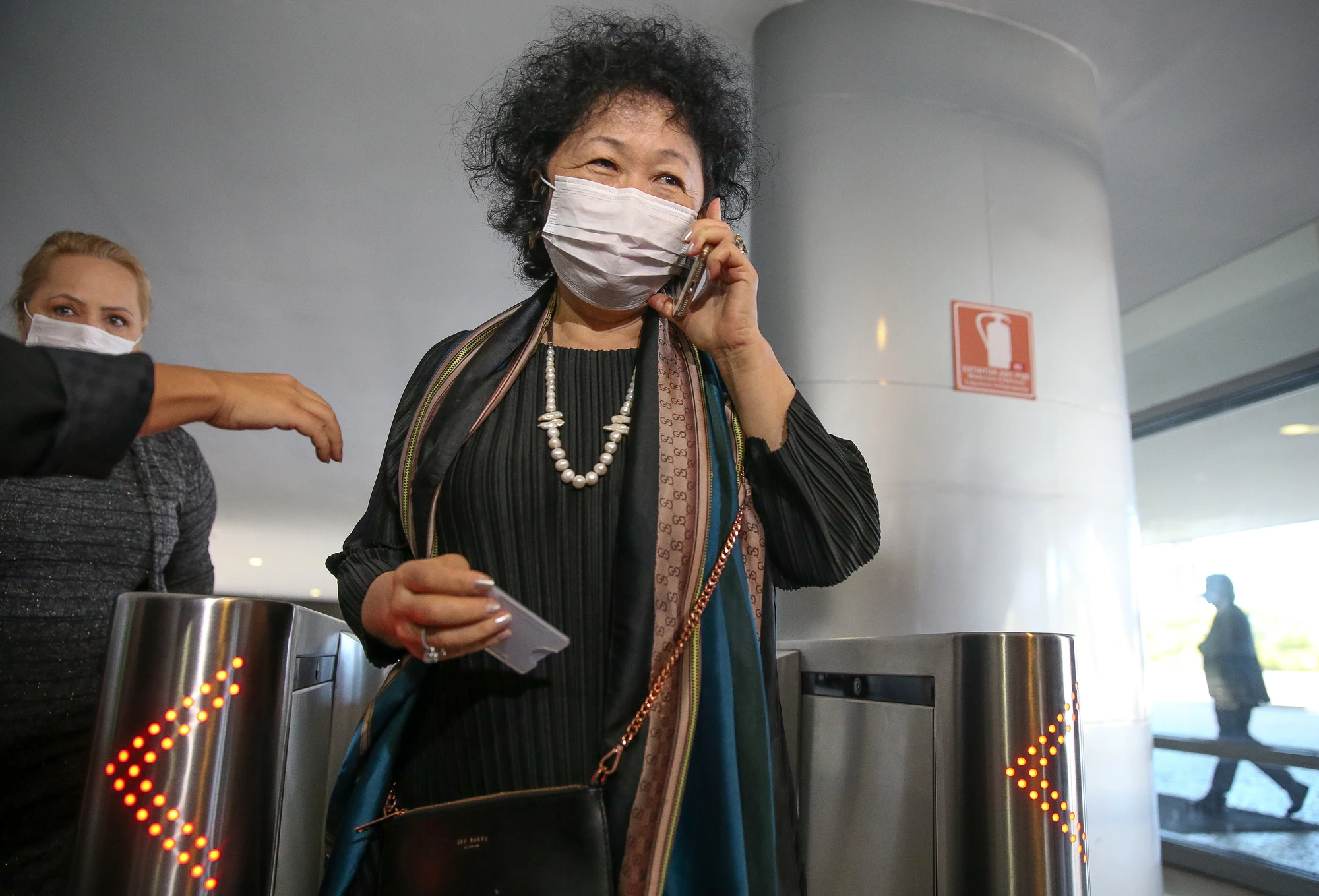 BRASILIA, DF,  21-05-2020:  A médica oncologista e imunologista Nise Yamaguchi, que defende o uso da cloroquina no tratamento da covid-19, chega ao palácio do Planalto na manhã de hoje. (Foto: Pedro Ladeira/Folhapress)
