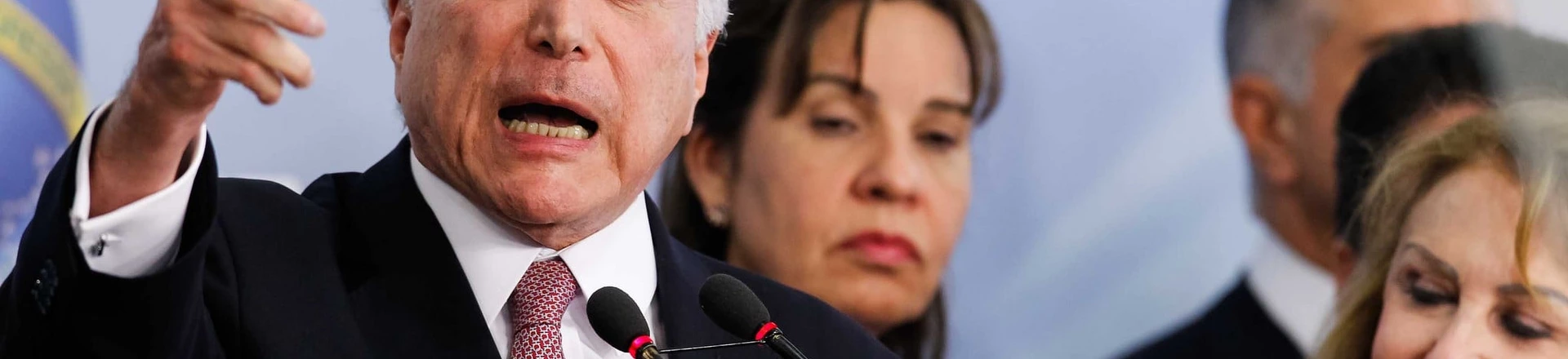 Presidente Michel Temer durante declaração à imprensa. Presidente Michel Temer durante declaração à imprensa.