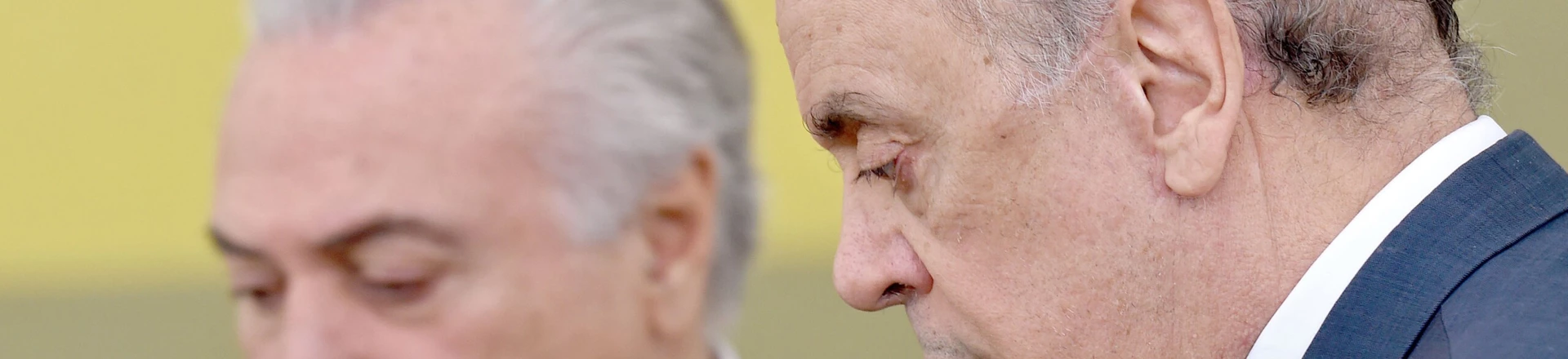 Brazilian acting President Michel Temer (L) and his Foreign Minister Jose Serra attend a ceremony of the presentation of credentials of Ambassadors at Planalto Palace in Brasilia on May 25, 2016. / AFP / EVARISTO SA (Photo credit should read EVARISTO SA/AFP/Getty Images) Brazilian acting President Michel Temer (L) and his Foreign Minister Jose Serra attend a ceremony of the presentation of credentials of Ambassadors at Planalto Palace in Brasilia on May 25, 2016. / AFP / EVARISTO SA (Photo credit should read EVARISTO SA/AFP/Getty Images)