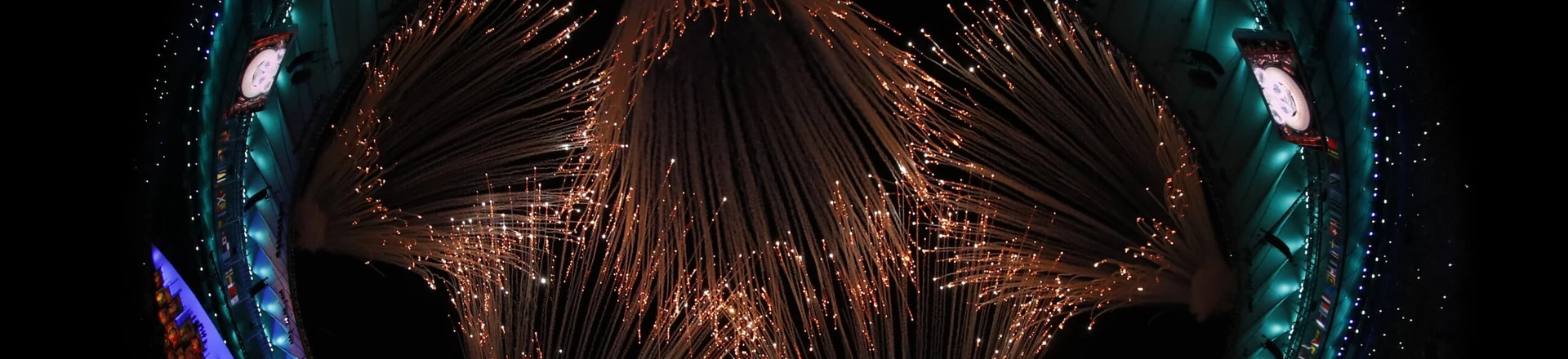 The Olympic Rings are made by fireworks during the opening ceremony of the Rio 2016 Olympic Games at the Maracana stadium in Rio de Janeiro on August 5, 2016. / AFP / Odd ANDERSEN (Photo credit should read ODD ANDERSEN/AFP/Getty Images) The Olympic Rings are made by fireworks during the opening ceremony of the Rio 2016 Olympic Games at the Maracana stadium in Rio de Janeiro on August 5, 2016. / AFP / Odd ANDERSEN (Photo credit should read ODD ANDERSEN/AFP/Getty Images)