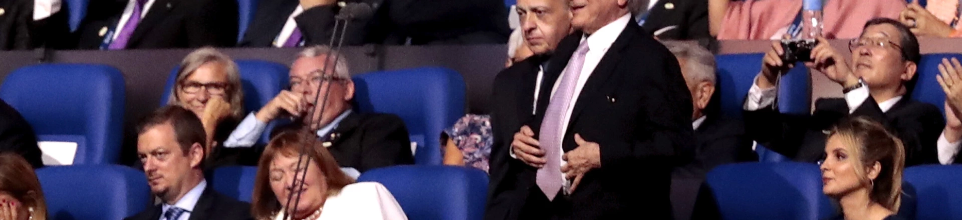 RIO DE JANEIRO, BRAZIL - SEPTEMBER 07: Brazilian President Michel Temer (C) speaks during the Opening Ceremony of the Rio 2016 Paralympic Games at Maracana Stadium on September 7, 2016 in Rio de Janeiro, Brazil. (Photo by Alexandre Loureiro/Getty Images) RIO DE JANEIRO, BRAZIL - SEPTEMBER 07: Brazilian President Michel Temer (C) speaks during the Opening Ceremony of the Rio 2016 Paralympic Games at Maracana Stadium on September 7, 2016 in Rio de Janeiro, Brazil. (Photo by Alexandre Loureiro/Getty Images)
