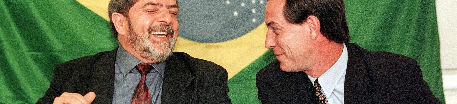 SAO PAULO, BRAZIL: Brazilian presidential candidates Luiz Inacio Lula da Silva(L) of the Workers Party and Ciro Gomes(R) of the Popular Socialist Party laugh during a joint press conference in a hotel of Sao Paulo, Brazil, 28 September. The latest polls leading to Brazil's 04 October presidential elections put Lula in second position with 25 percent of the votes while Gomes is third with nine percent. Current president Fernando Henrique Cardoso leads both of them with 46 percent. AFP PHOTO Marie HIPPENMEYER (Photo credit should read MARIE HIPPENMEYER/AFP/Getty Images) SAO PAULO, BRAZIL: Brazilian presidential candidates Luiz Inacio Lula da Silva(L) of the Workers Party and Ciro Gomes(R) of the Popular Socialist Party laugh during a joint press conference in a hotel of Sao Paulo, Brazil, 28 September. The latest polls leading to Brazil's 04 October presidential elections put Lula in second position with 25 percent of the votes while Gomes is third with nine percent. Current president Fernando Henrique Cardoso leads both of them with 46 percent. AFP PHOTO Marie HIPPENMEYER (Photo credit should read MARIE HIPPENMEYER/AFP/Getty Images)