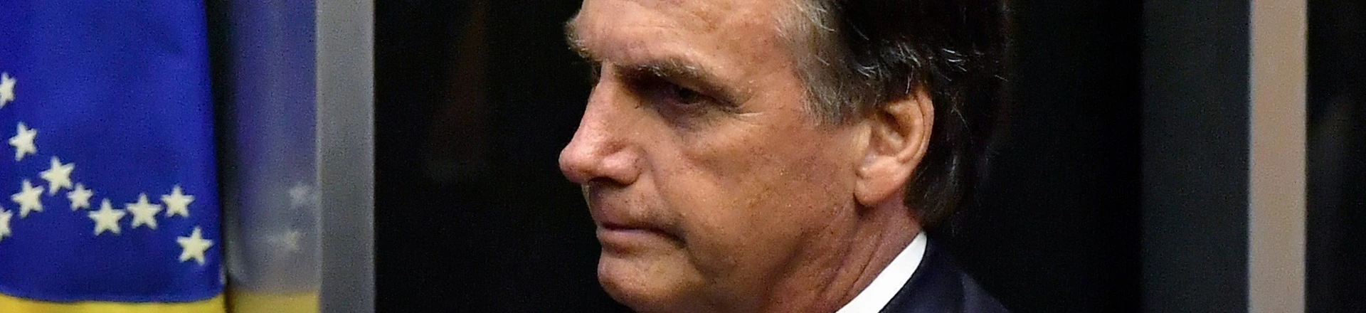 TOPSHOT - Brazil's newly sworn-in President Jair Bolsonaro is pictured during his inauguration ceremony, at the Congress in Brasilia on January 1, 2019. - Bolsonaro takes office with promises to radically change the path taken by Latin America's biggest country by trashing decades of centre-left policies. (Photo by NELSON ALMEIDA / AFP) (Photo credit should read NELSON ALMEIDA/AFP/Getty Images) TOPSHOT - Brazil's newly sworn-in President Jair Bolsonaro is pictured during his inauguration ceremony, at the Congress in Brasilia on January 1, 2019. - Bolsonaro takes office with promises to radically change the path taken by Latin America's biggest country by trashing decades of centre-left policies. (Photo by NELSON ALMEIDA / AFP) (Photo credit should read NELSON ALMEIDA/AFP/Getty Images)
