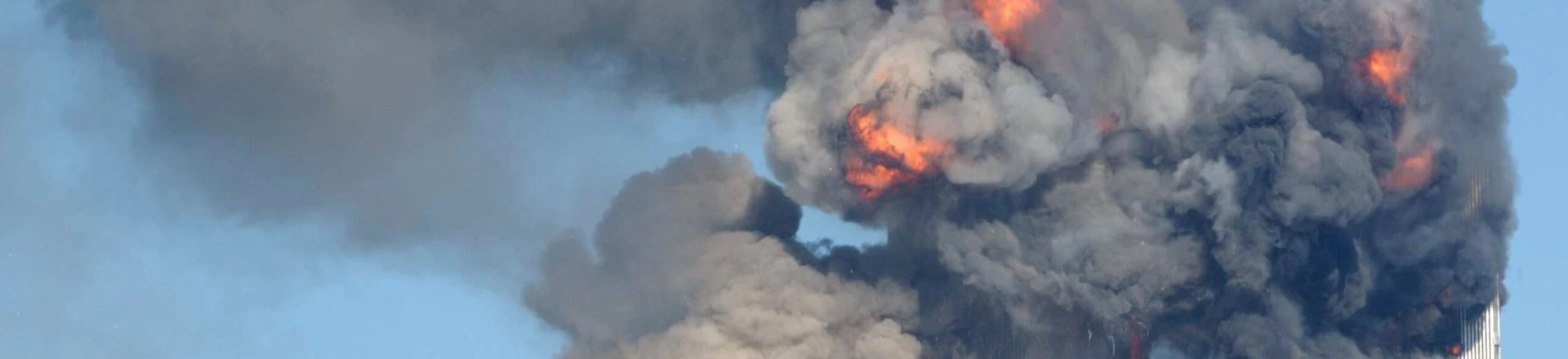394261 15: A fiery blasts rocks the World Trade Center after being hit by two planes September 11, 2001 in New York City. (Photo by Spencer Platt/Getty Images) 394261 15: A fiery blasts rocks the World Trade Center after being hit by two planes September 11, 2001 in New York City. (Photo by Spencer Platt/Getty Images)