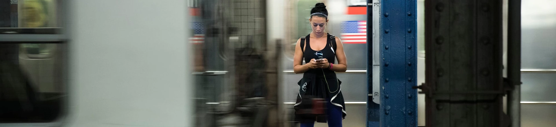 NEW YORK, NY - JULY 20: A woman looks at her smartphone as a train passes by at the 14th Street subway station, July 20, 2016 in New York City. The Metropolitan Transportation Authority (MTA) has placed digital signage in subway stations encouraging riders to be safe while playing the Pokemon Go app on their smartphones. (Photo by Drew Angerer/Getty Images) NEW YORK, NY - JULY 20: A woman looks at her smartphone as a train passes by at the 14th Street subway station, July 20, 2016 in New York City. The Metropolitan Transportation Authority (MTA) has placed digital signage in subway stations encouraging riders to be safe while playing the Pokemon Go app on their smartphones. (Photo by Drew Angerer/Getty Images)
