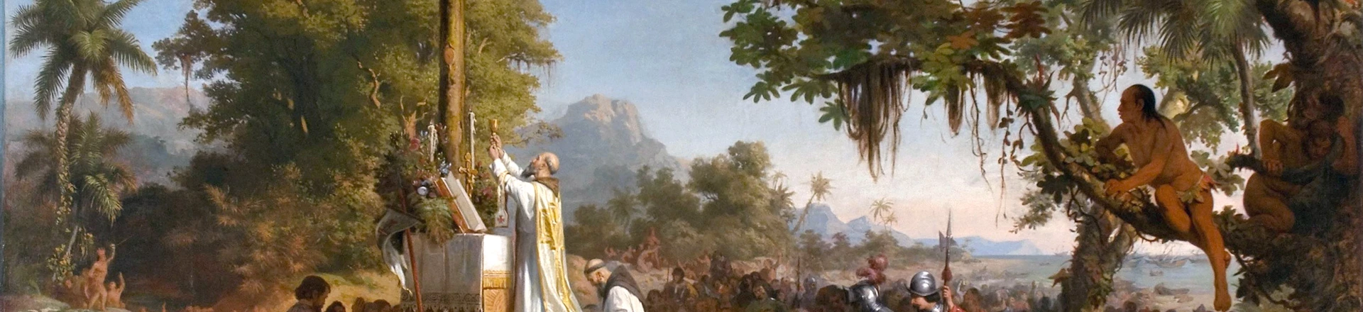 Evangélicos atuaram para influenciar nomeação na Funai e assim retomar a evangelização de indígenas. Eles querem, a seu modo, recriar a cena registrada em A Primeira Missa no Brasil, óleo de 1861 de Victor Meirelles. Evangélicos atuaram para influenciar nomeação na Funai e assim retomar a evangelização de indígenas. Eles querem, a seu modo, recriar a cena registrada em A Primeira Missa no Brasil, óleo de 1861 de Victor Meirelles.