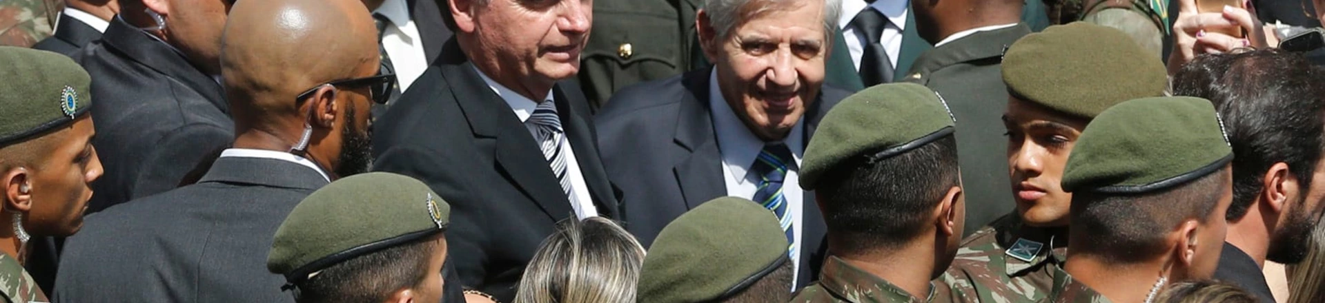 Rio de Janeiro RJ 29 11 2018 O presidente eleito Jair Bolsonaro participa da formatura e diplomação de militares na Escola de Aperfeiçoamento de Oficiais, na Vila Militar em Deodoro, no Rio de Janeiro.Fernando Frazão/Agencia Brasil Rio de Janeiro RJ 29 11 2018 O presidente eleito Jair Bolsonaro participa da formatura e diplomação de militares na Escola de Aperfeiçoamento de Oficiais, na Vila Militar em Deodoro, no Rio de Janeiro.Fernando Frazão/Agencia Brasil