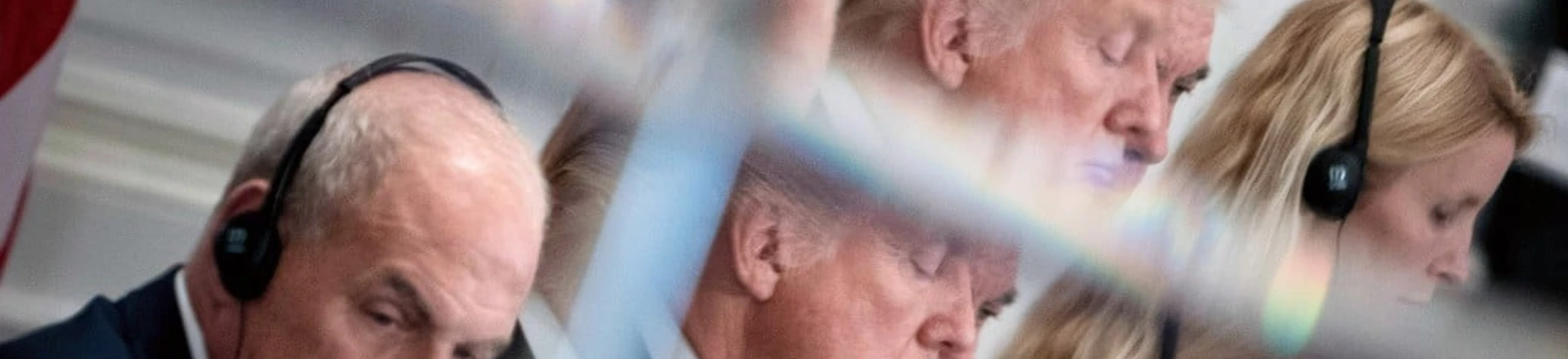 White House Chief of Staff John Kelly (L) and US President Donald Trump are seen in a mirror as they listen to opening statements before a luncheon with US and African leaders at the Palace Hotel during the 72nd United Nations General Assembly on September 20, 2017 in New York. / AFP PHOTO / Brendan Smialowski (Photo credit should read BRENDAN SMIALOWSKI/AFP/Getty Images) White House Chief of Staff John Kelly (L) and US President Donald Trump are seen in a mirror as they listen to opening statements before a luncheon with US and African leaders at the Palace Hotel during the 72nd United Nations General Assembly on September 20, 2017 in New York. / AFP PHOTO / Brendan Smialowski (Photo credit should read BRENDAN SMIALOWSKI/AFP/Getty Images)
