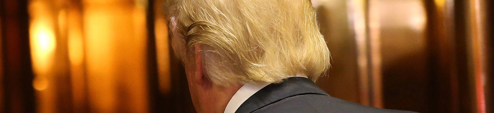 NEW YORK, NY - DECEMBER 06: U.S. President-Elect Donald Trump walks back into an elevator after emerging for a minute to speak to the media at Trump Tower following meetings on December 6, 2016 in New York City. Potential members of President-elect Donald Trump's cabinet have been meeting with him and his transition team of the last few weeks. (Photo by Spencer Platt/Getty Images) NEW YORK, NY - DECEMBER 06: U.S. President-Elect Donald Trump walks back into an elevator after emerging for a minute to speak to the media at Trump Tower following meetings on December 6, 2016 in New York City. Potential members of President-elect Donald Trump's cabinet have been meeting with him and his transition team of the last few weeks. (Photo by Spencer Platt/Getty Images)
