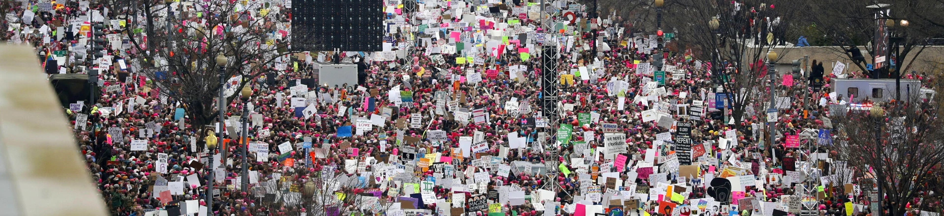 A crowd fills Independence Avenue during the Women's March on Washington, Saturday, Jan. 21, 2017 in Washington. (AP Photo/Alex Brandon) A crowd fills Independence Avenue during the Women's March on Washington, Saturday, Jan. 21, 2017 in Washington. (AP Photo/Alex Brandon)