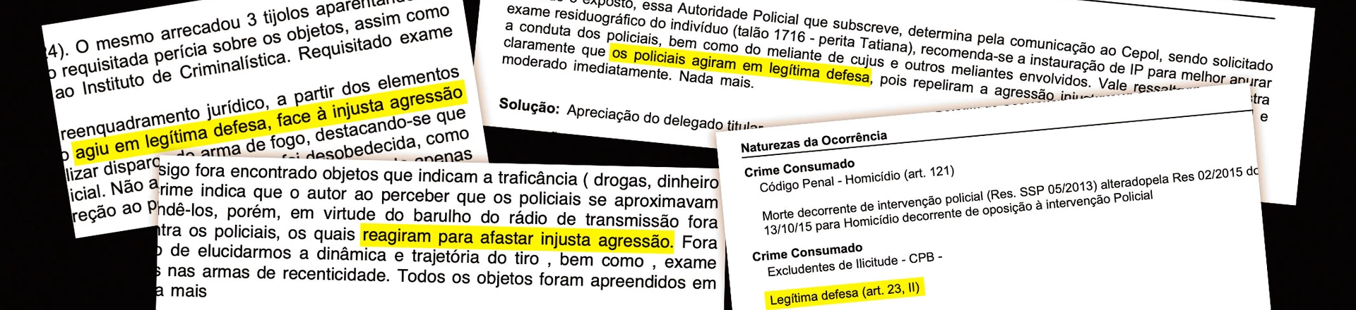 Chacina no Guarujá: Sem investigação, boletins de ocorrência feitos por policiais já registraram ‘legítima defesa’ Chacina no Guarujá: Sem investigação, boletins de ocorrência feitos por policiais já registraram ‘legítima defesa’