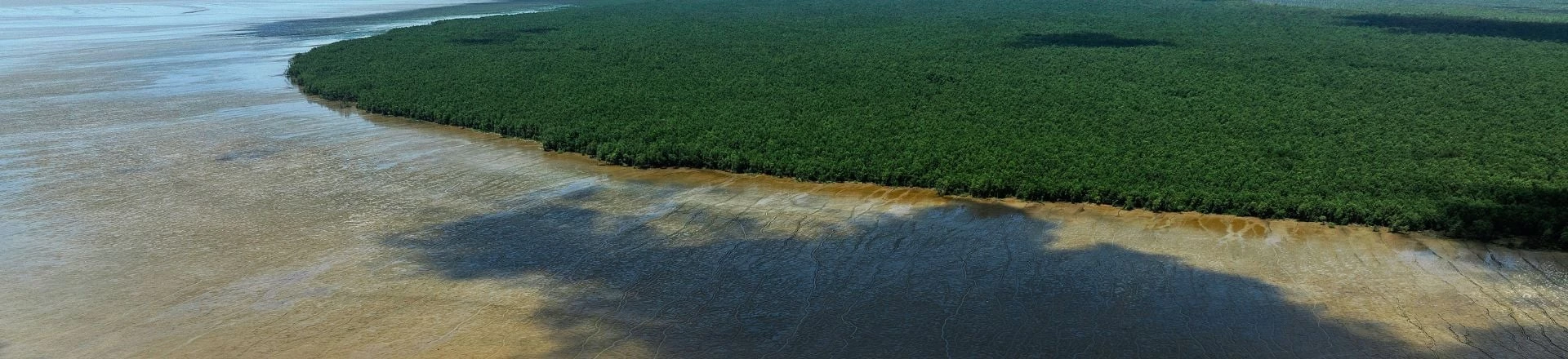 Vista aérea do Parque Nacional do Cabo Orange durante a maré baixa, no estado do Amapá. A região, localizada no extremo norte da costa brasileira, tem umas da maiores variações de maré do país. (Foto: Lalo de Almeida/Folhapress) Vista aérea do Parque Nacional do Cabo Orange durante a maré baixa, no estado do Amapá. A região, localizada no extremo norte da costa brasileira, tem umas da maiores variações de maré do país. (Foto: Lalo de Almeida/Folhapress)