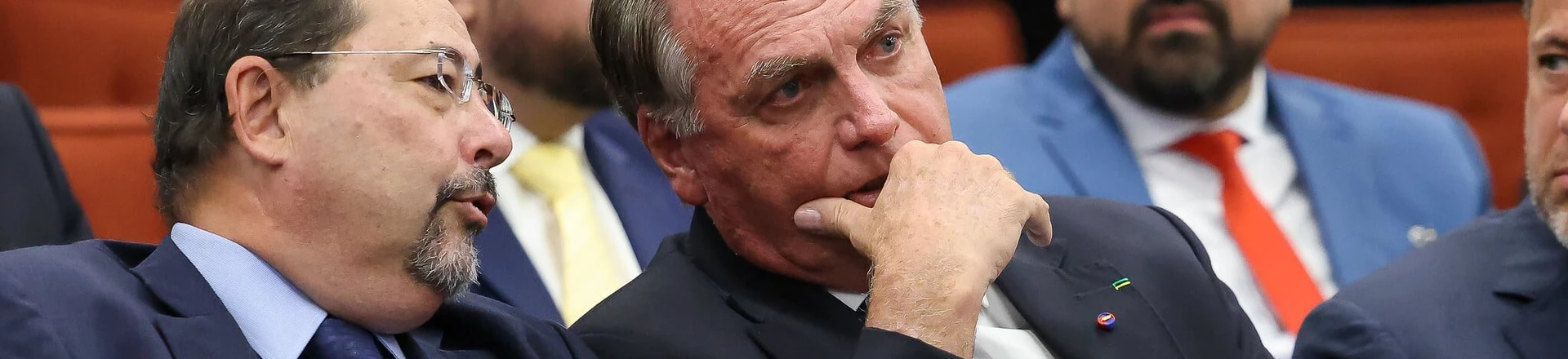 Jair Bolsonaro acompanhou primeiro dia de julgamento no Supremo Tribunal Federal (Foto: Gustavo Moreno/STF) Jair Bolsonaro acompanhou primeiro dia de julgamento no Supremo Tribunal Federal (Foto: Gustavo Moreno/STF)