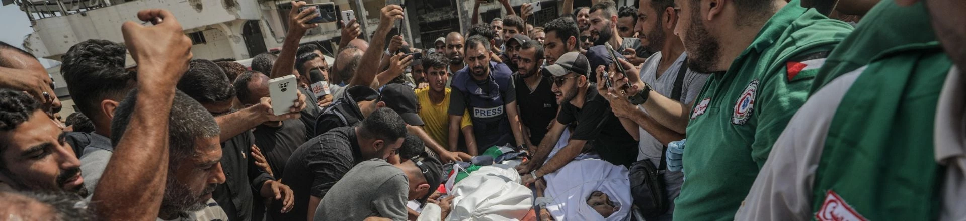 Seis jornalistas da Al Jazeera foram assassinados em ataque de Israel em Gaza (Foto: Mohammed Saber/Agência Efe/Folhapress) Seis jornalistas da Al Jazeera foram assassinados em ataque de Israel em Gaza (Foto: Mohammed Saber/Agência Efe/Folhapress)