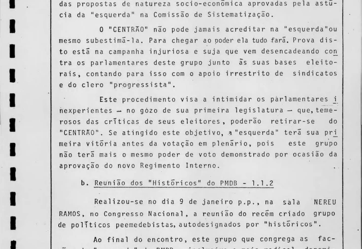 Documentos inéditos mostram que Exército abraçou o Centrão desde a Constituinte