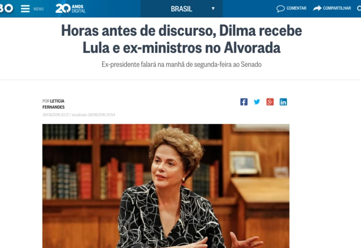 Mídia brasileira construiu narrativa novelizada do impeachment Mídia brasileira construiu narrativa novelizada do impeachment