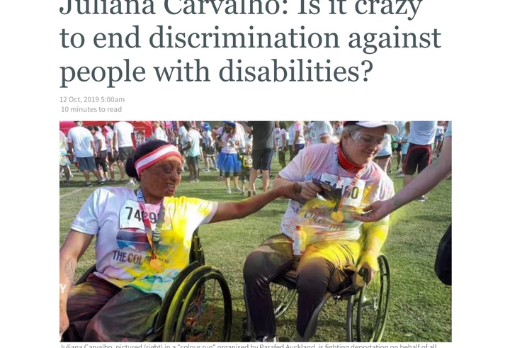 10 meses na berlinda: ‘A Nova Zelândia quase me deportou por ser cadeirante’