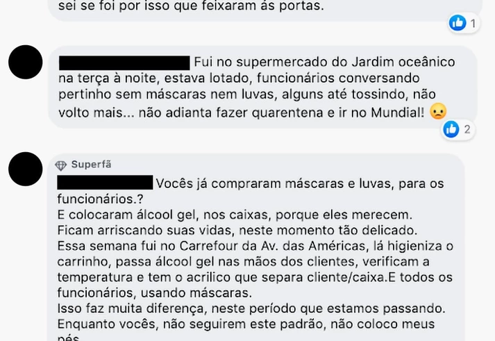 Coronavírus: ‘tem gente que tosse em cima da gente’, conta caixa do supermercado carioca Mundial