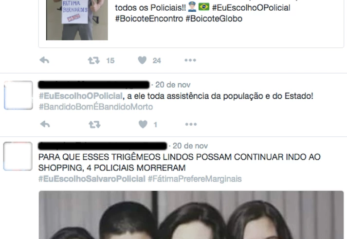 Fátima Bernardes faz coro com Jair Bolsonaro ao levantar a bandeira do justiçamento Fátima Bernardes faz coro com Jair Bolsonaro ao levantar a bandeira do justiçamento